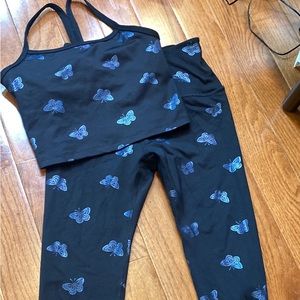 Beyond yoga butterfly shine set XS